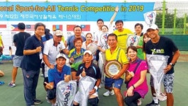 제주 국제생활체육테니스대회 성황