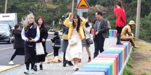 관광객 사로잡는 제주시 도두동 해안도로