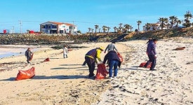 우도면 설 맞이 해안가 대청결운동