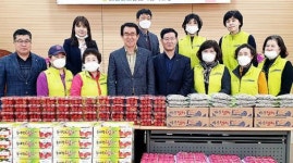한경농협 노인가구에 농산물·반찬 전달
