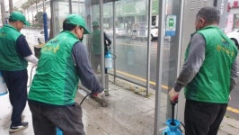 삼도2동새마을지도자협의회, 코로나19 예방 공중화장실 등 방역