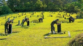 해병대 92대대 애월읍 충혼묘지 정비