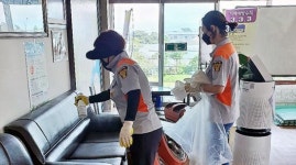 효돈119센터 의용소방대 방역 지원