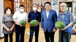 하귀농협 지역 경로당 위문·청소봉사