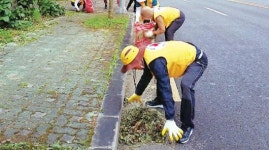 아라동적십자봉사회 첨단로 환경정비