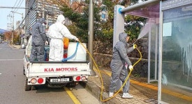 동홍동 코로나19 예방 방역활동 전개