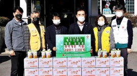 영농조합법인제주친환경 감귤주스 전달