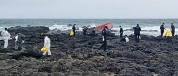 서귀포해경, 영락리 좌초 선박 긴급 방제