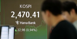 外人 매도에도, 코스피 '활짝'...한화에어로 · 한화솔루션 '급등'
