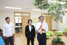박종훈 경남교육감, 진산학생교육원 집무개시 학생 속으로