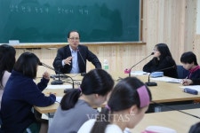 장영달 우석대 총장, 백화여고 특강
