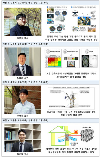 금오공대 교수 4명, 국토부 주관 기반연구 과제 동시 선정