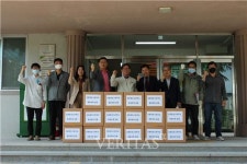 강릉중앙고, 총동문회로부터 손소독제 400개 전달받아