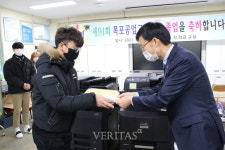 목포공고 흰 눈 속에서 동백꽃처럼 피어나는 웃음 밭