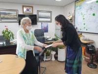 제주 송당초, 4.3 고난 이겨낸 어르신 발전기금 기탁