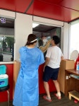상주교육지원청 고등학교 기숙사 학생 코로나19 PCR 선제 검사 실시