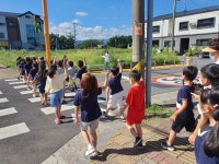 제주 함덕초병설유치원, 개학기 유치원 주변 어린이보호구역 교통안전 교육 실시