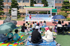 동신대 장흥어린이급식관리지원센터 어린이 버블쇼 진행