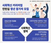 가톨릭대 사회혁신기업 인턴십 청년 참가자 모집