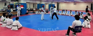 호남대 태권도경호학과 태권도 겨루기 심판법 강습회 진행