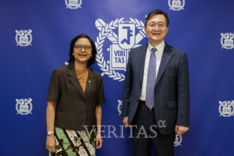 서울대 유홍림 총장 인도네시아 반둥공대 총장 접견