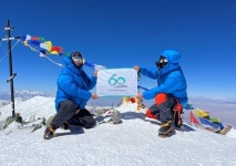 조선이공대 OB산악회 개교 60주년 기념 레닌 피크 등정 성공