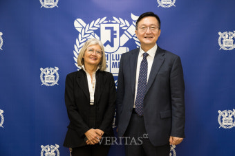 서울대 유홍림 총장 '주한 이탈리아 대사' 접견
