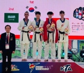 전주대 태권도학과 겨루기 선수단 최주안 학생 2024 춘천코리아오픈국제태권도대회 1위(금메달) 수상
