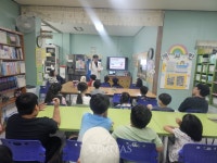 대구보건대 지산학공유협업센터 은하수지역아동센터서 동물매개치료 특강 진행