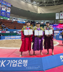 울산대 씨름부 구례대학장사씨름대회 개인전 3체급 석권