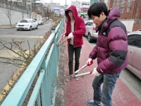 전주시 호성동 주택가 보행환경정비 한창