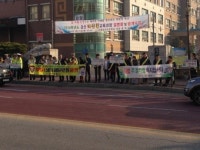 김제시 경찰서와 검산초 등굣길 교통안전 합동캠페인