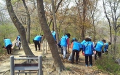 전주시 중화산1동 나도지봉사단 화산공원 정비