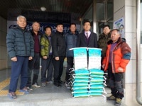 진안군 안천면 의용소방대 이웃돕기 쌀 기탁