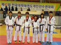 전국대학 태권도 개인선수권대회서 전주대생 다수 입상