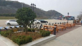 한국도로공사 군산휴게소 야외쉼터 설치 큰 호응