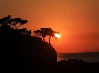 부안 변산반도 해넘이 명소 솔섬