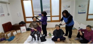 완주 동상면 지역사회보장협의체, 밤티마을서 자원봉사