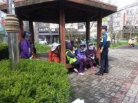 군산경찰서 수송파출소 보행자 사고예방 홍보