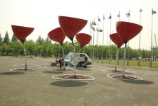 전주역 앞 마중길, 꽃동산으로 새단장