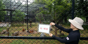 동물원 AI 예방문구 설치