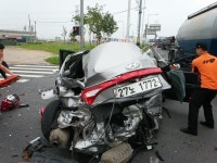 군산 교차로서 3중 충돌사고, 출근길 정체