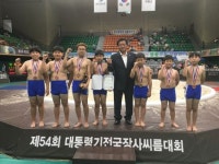 정읍칠보초 대통령기전국씨름대회 단체전 동메달