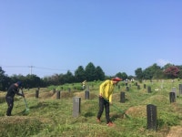 고창군 아산면, 광복절 맞아 공설묘지 환경정화