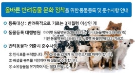 정읍시 동물 등록제는 선택 아닌 필수