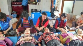 전주 인후2동 바르게살기운동협의회 얼굴마사지 봉사