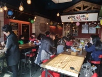 김제시 역전할머니 맥주 신풍,점 저소득층 아동 초청 돈가스 day