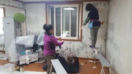 일호네트웍스, 완주 상관면 경로당 도배 지원