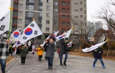 전주시 송천동 에코시티 더샵1차 태극기달기 운동