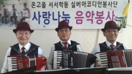 온고을 서서학동 실버 아코디언 봉사단 사랑 나눔, 음악 봉사
